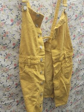 PacSun Yellow Corduroy Overall Dress